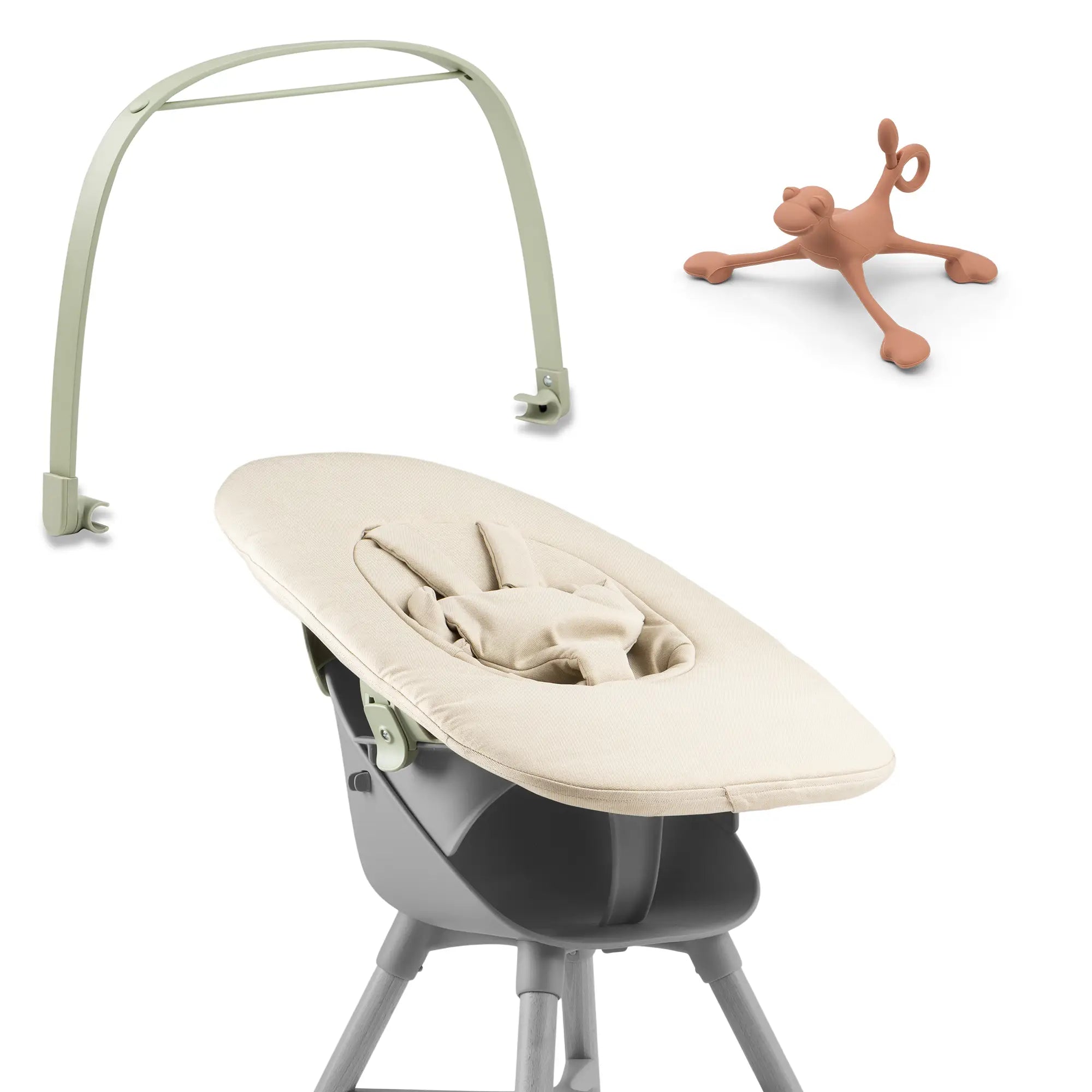 Ziza Newborn beige Spielbuegel olive Spielzeug Spiro sienna