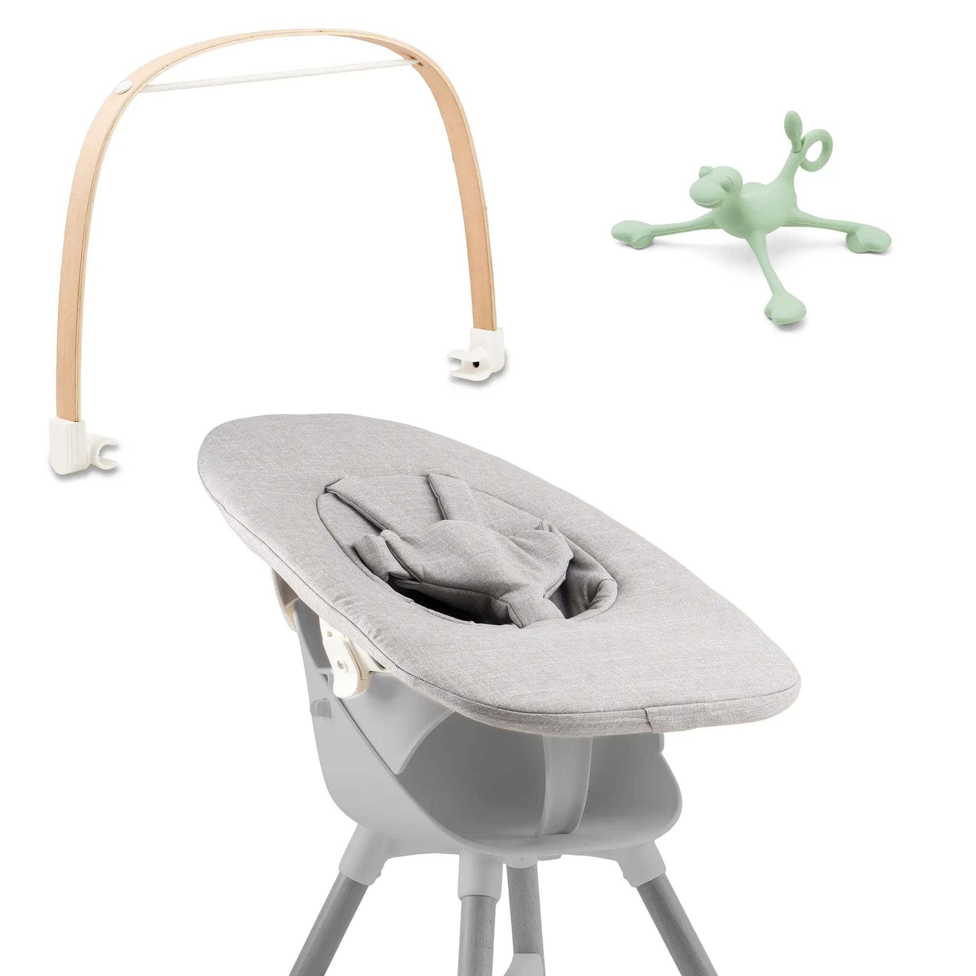Ziza Newborn grey Spielbuegel vanilla Spielzeug Spiro jade