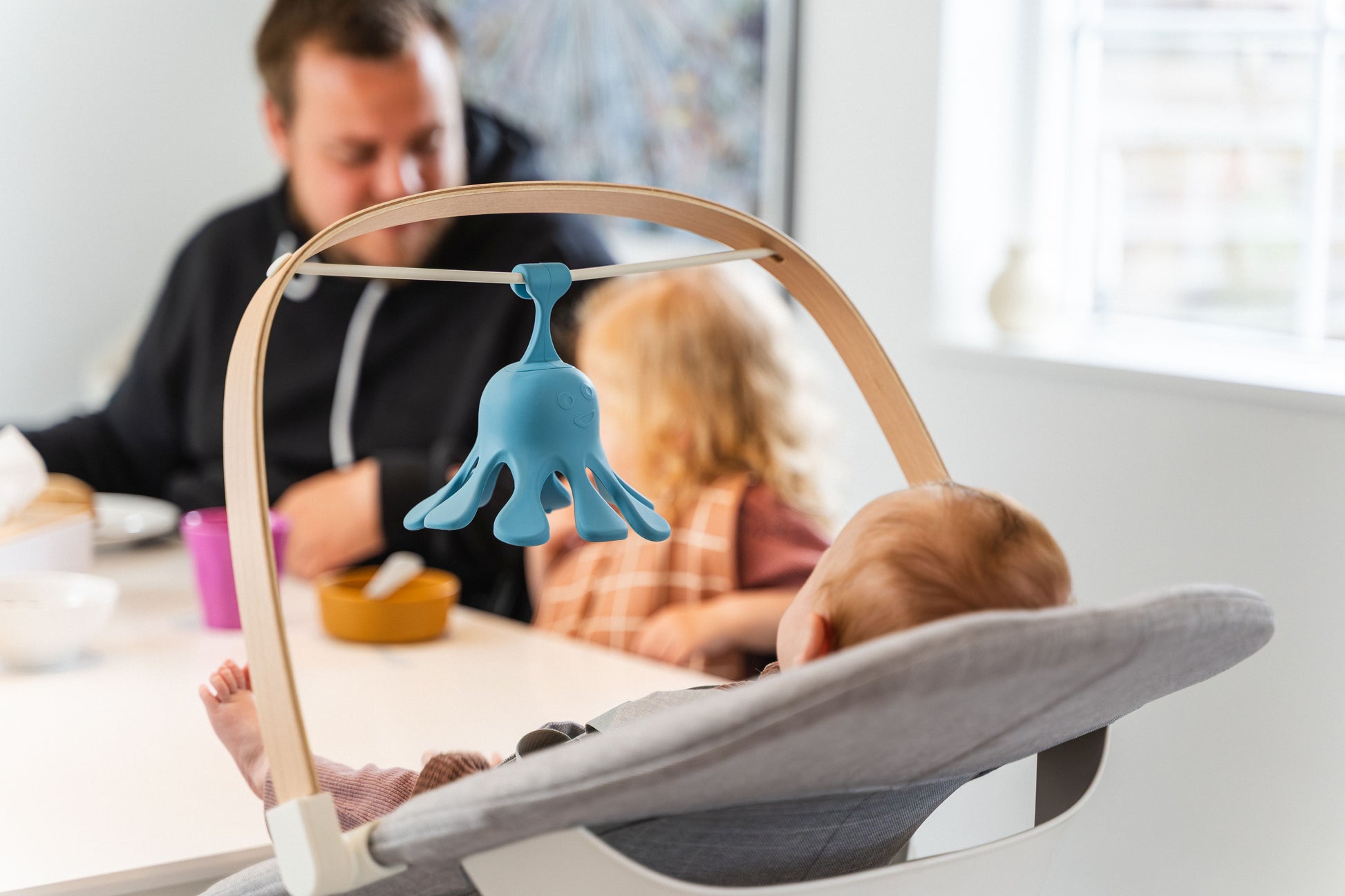 Blauer Oktopus Silikon Spielzeug - Baby