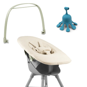 Ziza Newborn beige Spielbuegel olive Spielzeug Octo lagoon