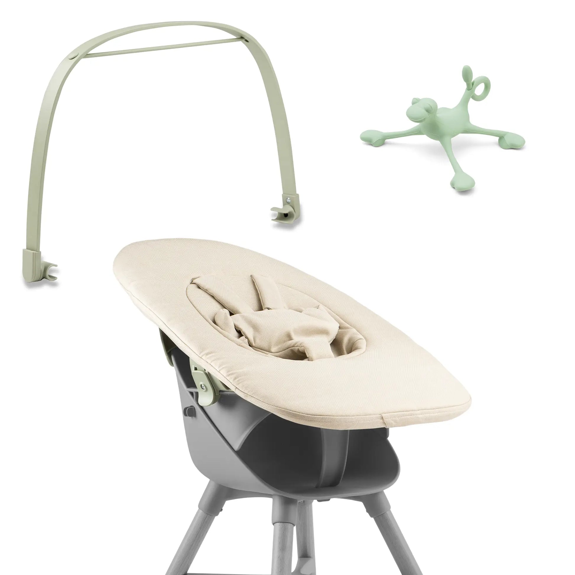 Ziza Newborn beige Spielbuegel olive Spielzeug Spiro jade