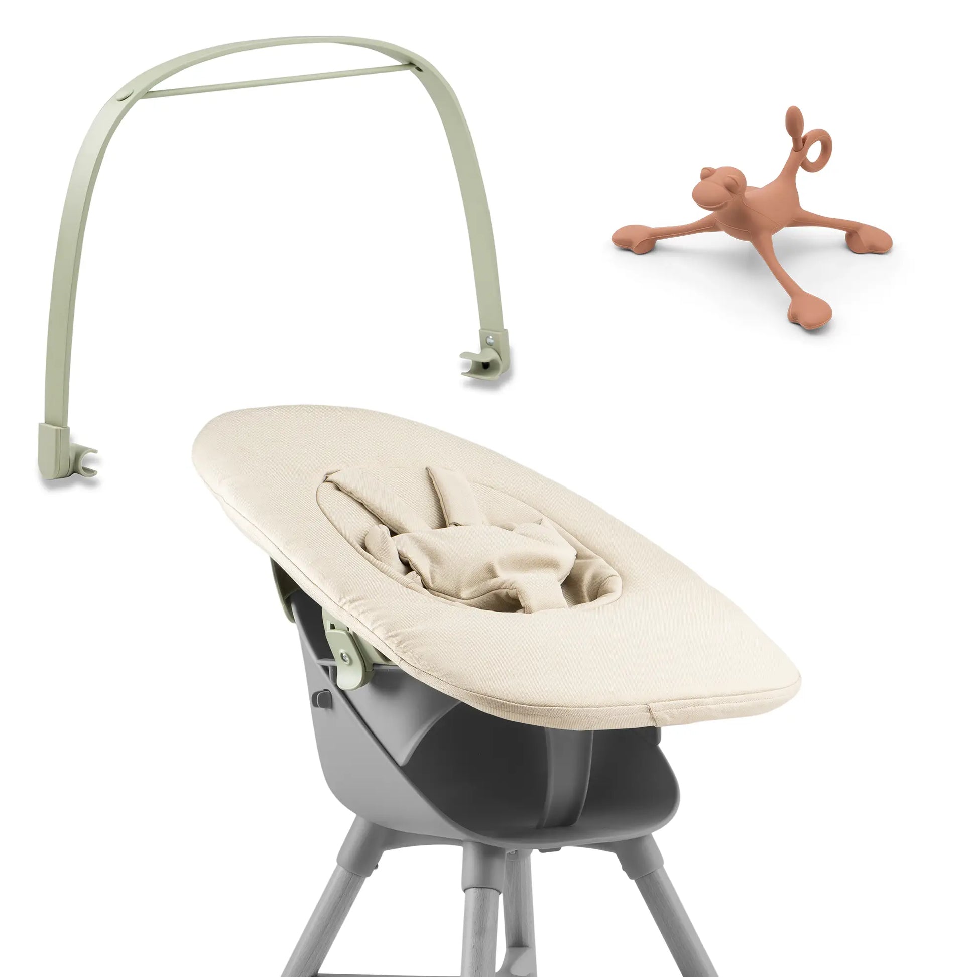 Ziza Newborn beige Spielbuegel olive Spielzeug Spiro sienna