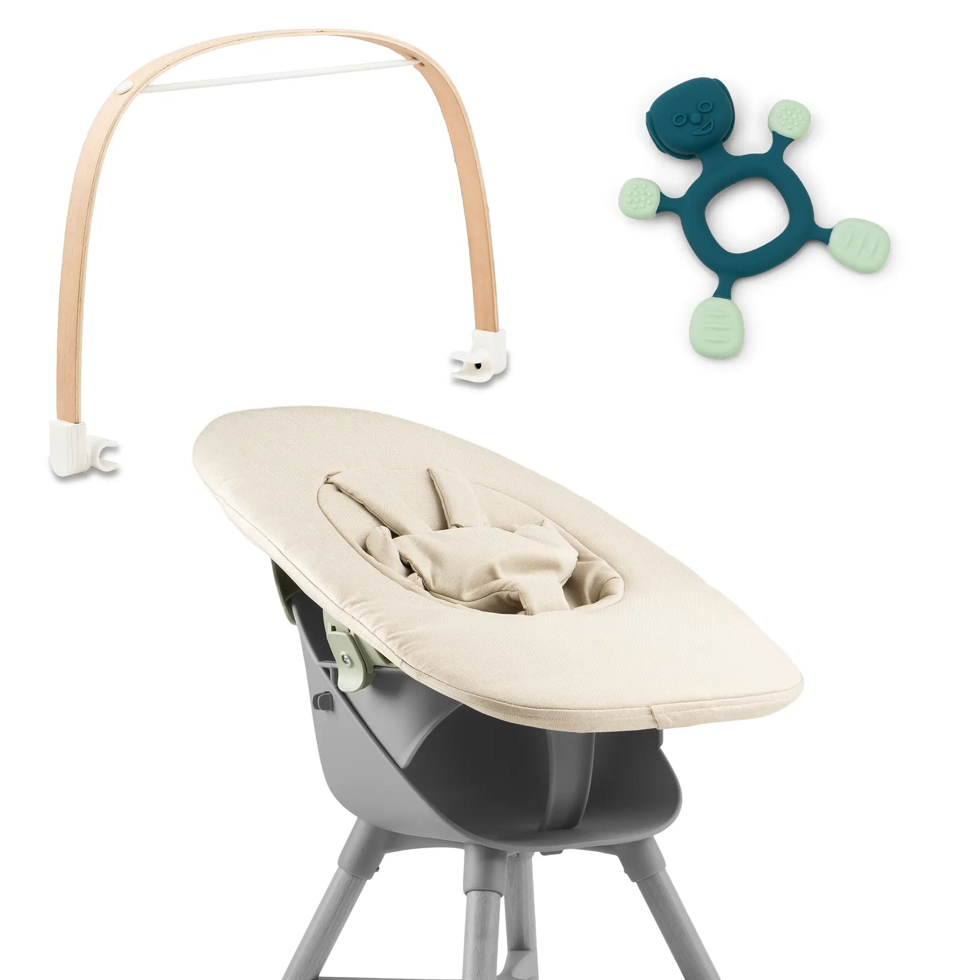 Ziza Newborn beige Spielbuegel vanilla Spielzeug Happy