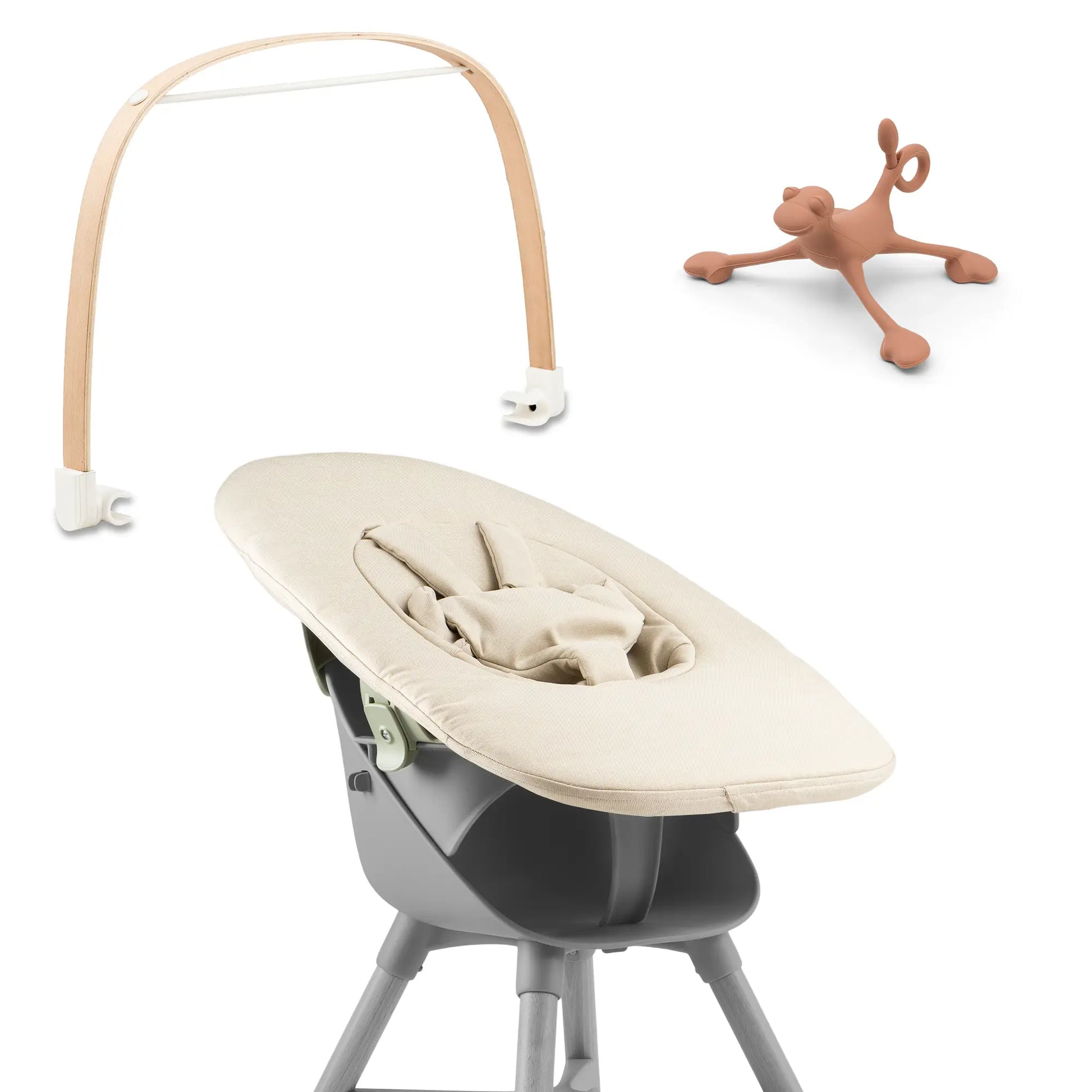 Ziza Newborn beige Spielbuegel vanilla Spielzeug Spiro sienna