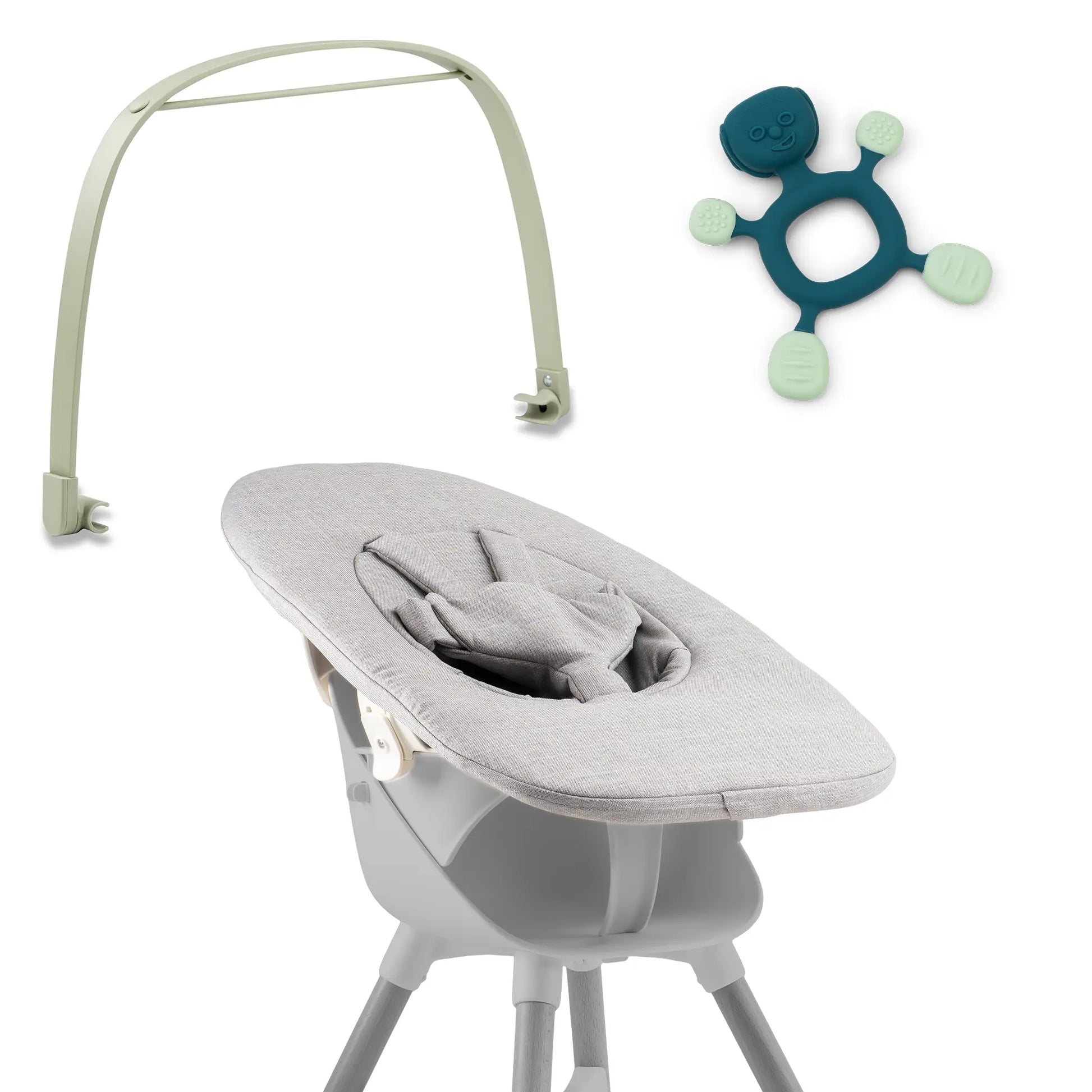 Ziza Newborn grey Spielbuegel olive Spielzeug Happy
