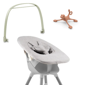 Ziza Newborn grey Spielbuegel olive Spielzeug Spiro sienna