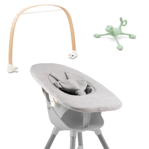 Ziza Newborn grey Spielbuegel vanilla Spielzeug Spiro jade
