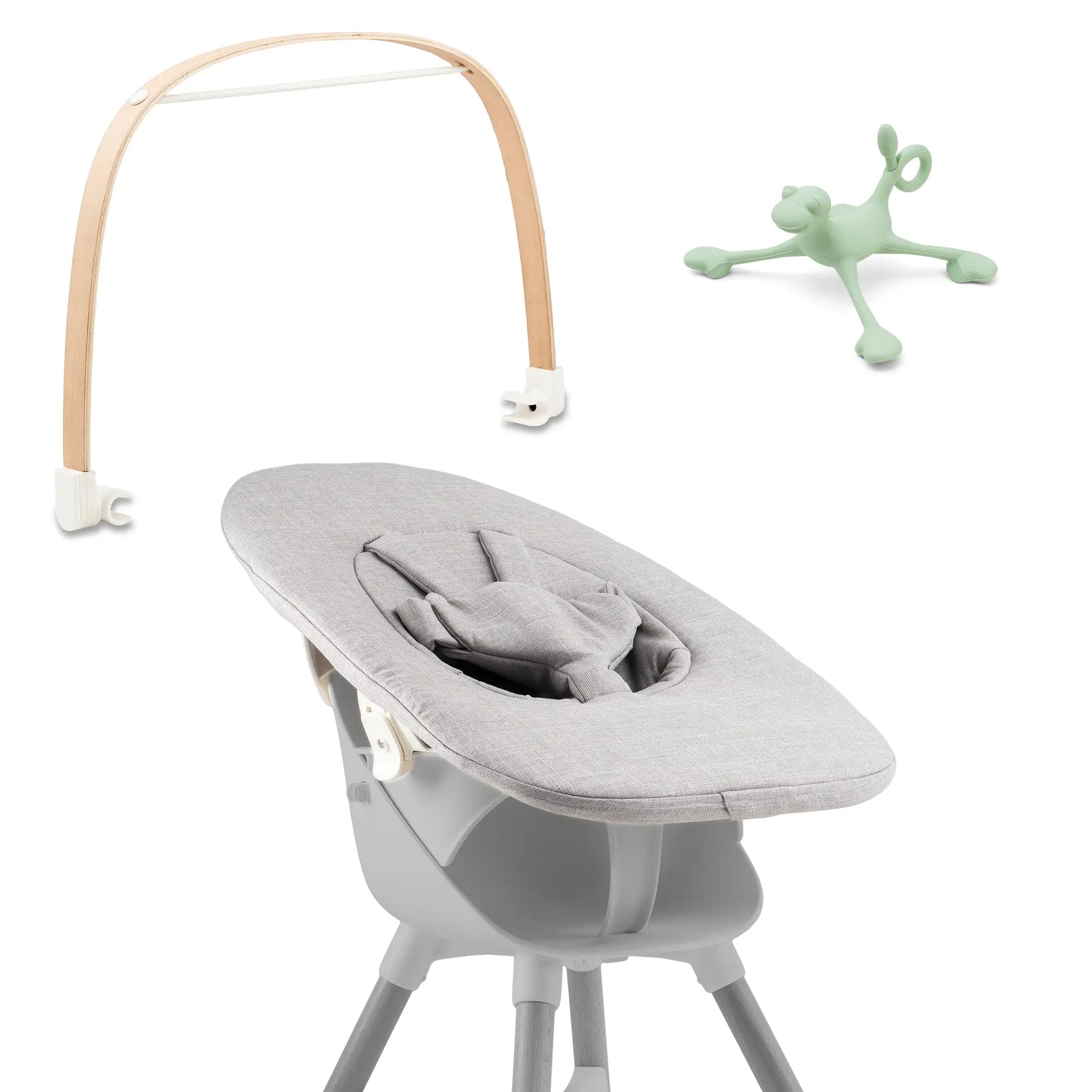Ziza Newborn grey Spielbuegel vanilla Spielzeug Spiro jade