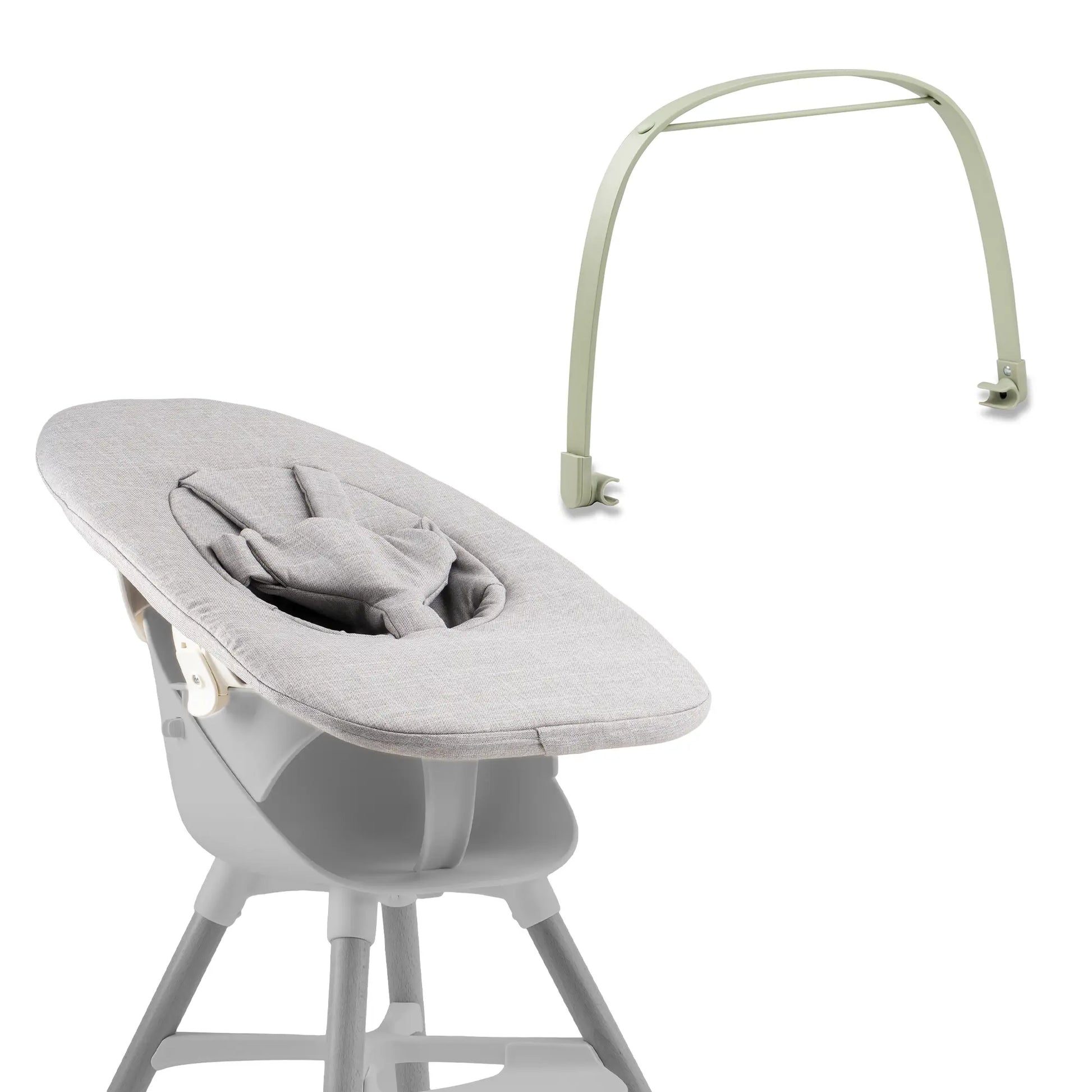 Ziza Spielbuegel olive Newborn grey